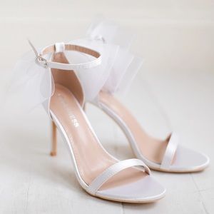 Bradshaw Tulle Bow Heels from Shop Talulah